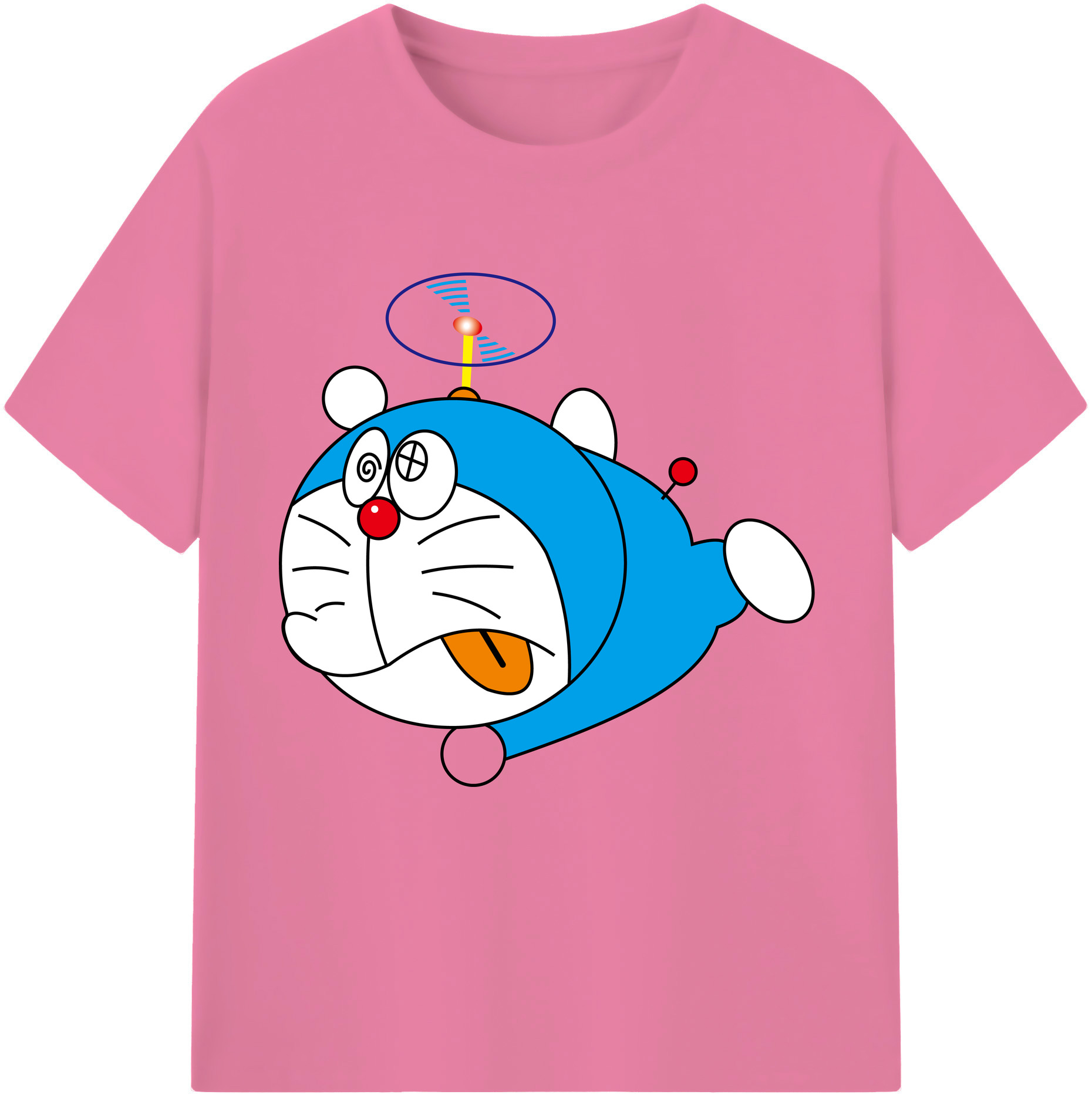 （画像用） ドラえもん Doraemon 綿100％半袖Tシャツ（フロントプリント）